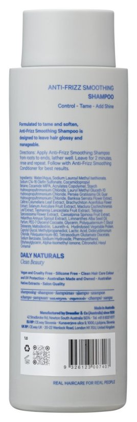 Anti-Frizz Smoothing Shampoo, 275 ml